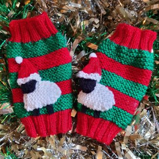Christmas 3D Sheep Wrist Warmers