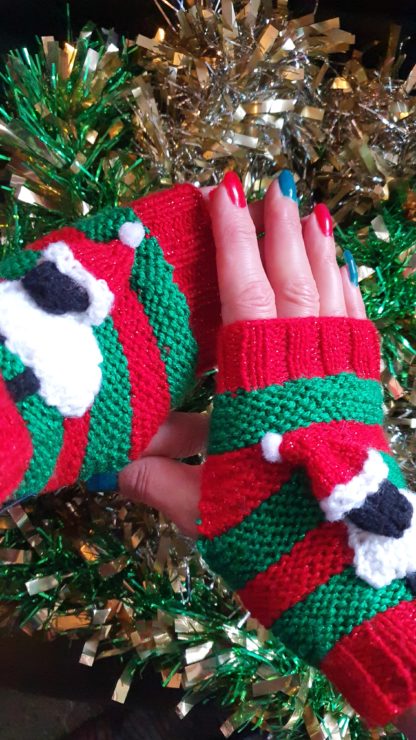 Christmas 3D Sheep Wrist Warmers - Image 29