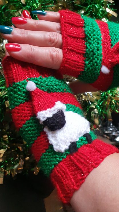 Christmas 3D Sheep Wrist Warmers - Image 34