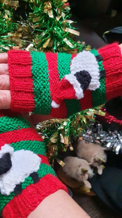 Christmas 3D Sheep Wrist Warmers - Image 35