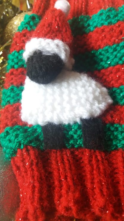 Christmas 3D Sheep Wrist Warmers - Image 7