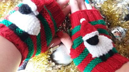Christmas 3D Sheep Wrist Warmers - Image 4